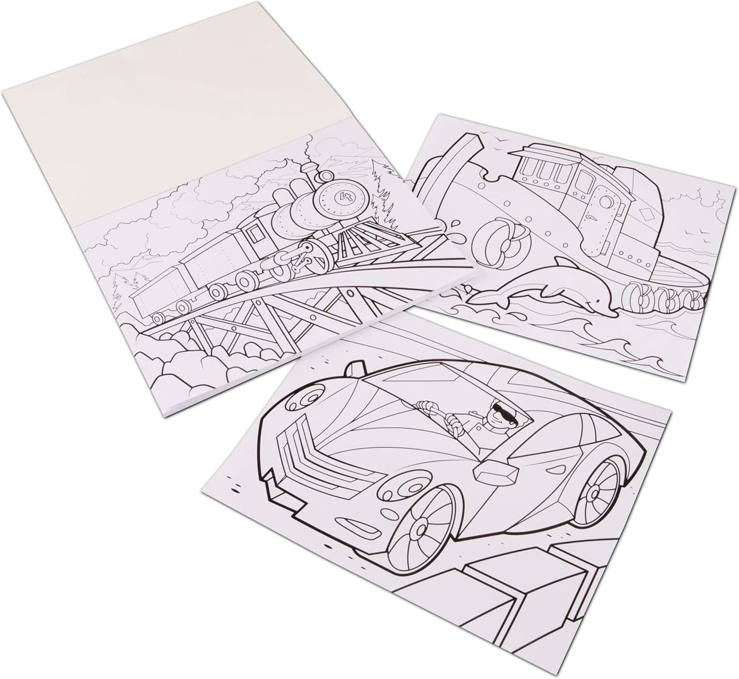 Melissa & Doug Jumbo Coloring Pad: Vehicles A" 50 Pages of 11-Inch x 14-Inch Paper – 50