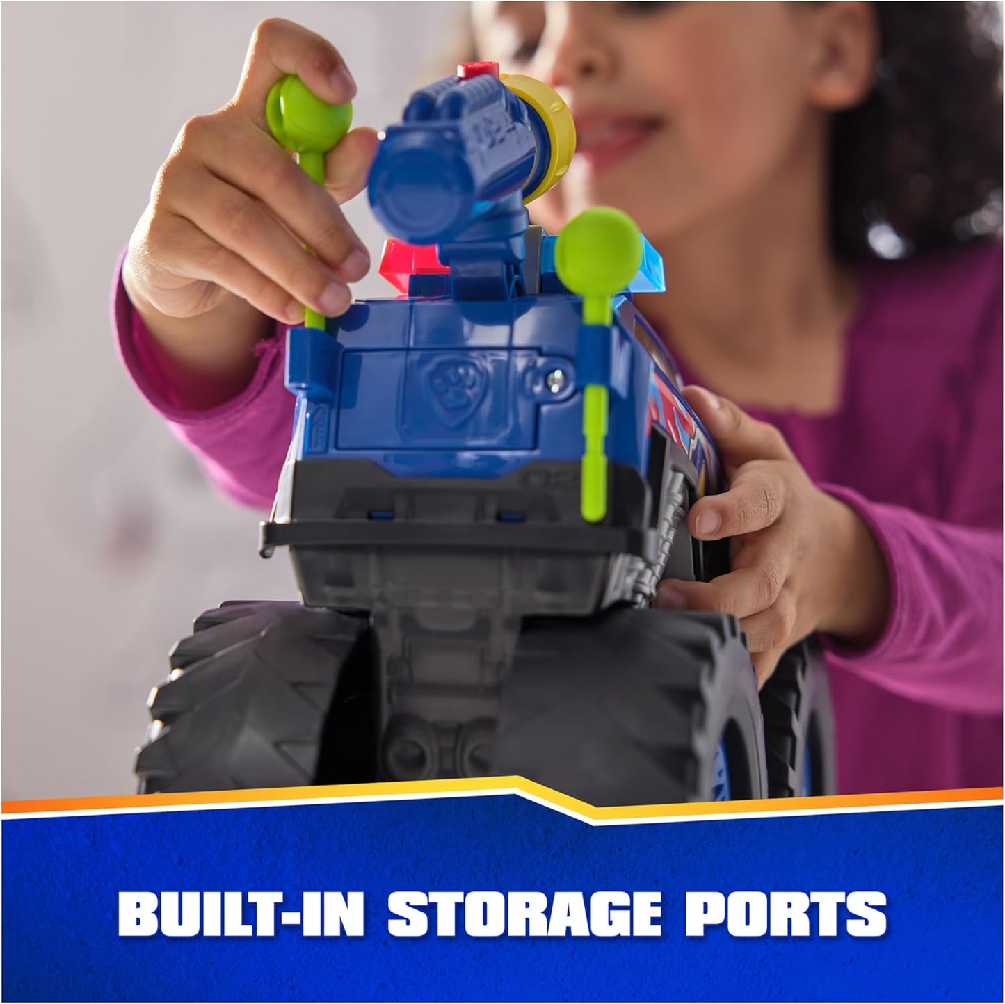 Paw Patrol Rescue Wheels Chase's Power Haulin' Cruiser Toy Truck with Launcher Motorized