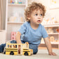 Melissa & Doug Wooden School Bus Toy Set A" Classic Pretend Play with 7 Figures – 7