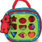 Melissa & Doug K's Kids Take-Along Shape Sorter A" 9-Block Sensory Toy – 9