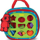 Melissa & Doug K's Kids Take-Along Shape Sorter A" 9-Block Sensory Toy – 9