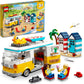 LEGO Creator 3-in-1 Beach Camper Van A" Transforms to Ice Cream Shop & Beach House (Set 31138) – 3