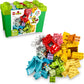 LEGO DUPLO Classic Deluxe Brick Box 10914 A" Starter Set with Figures Dog Car & Storage – 10914