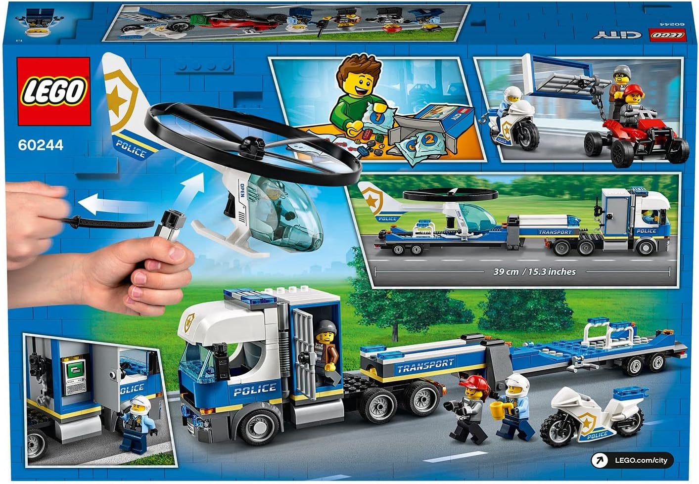 LEGO 60244 LEGO City Police Helicopter Transport 2020 JANUARY