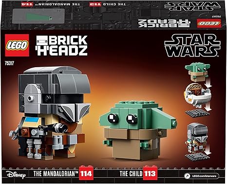 LEGO BrickHeadz Star Wars The Mandalorian The Child 75317 Building Kit Fun Building Toy