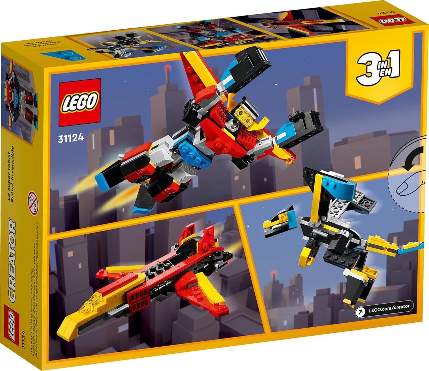 LEGO Creator 3 in 1 Super Robot Building Kit Can Build a Toy Robot or a Toy Dragon or a