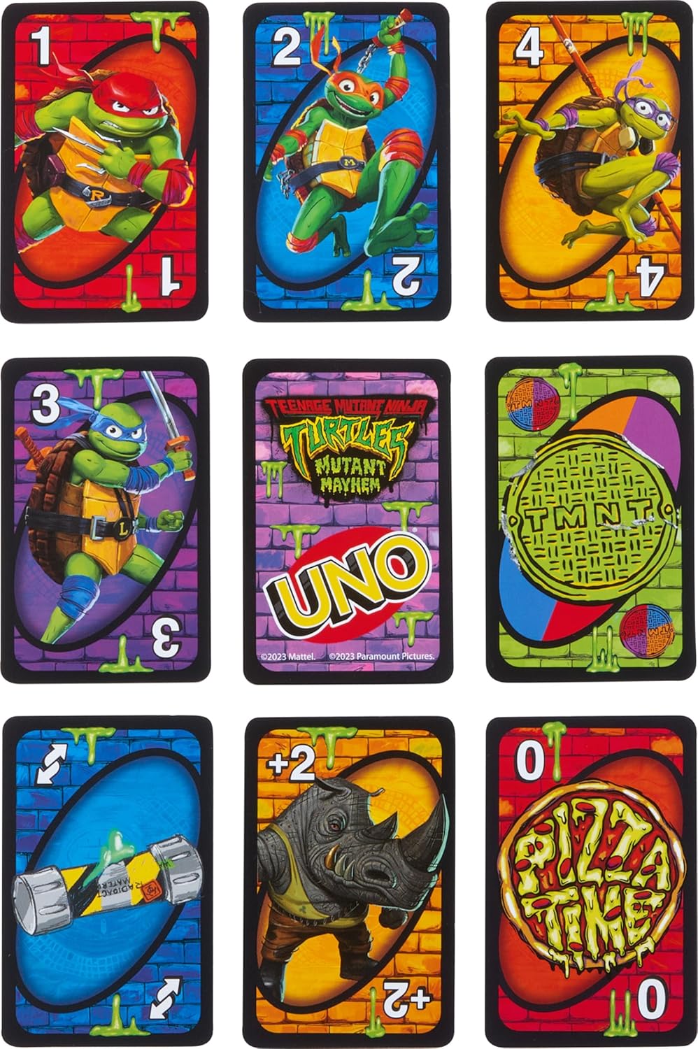 Mattel Games Mattel UNO Teenage Mutant Ninja Turtles Mutant Mayhem Card Game