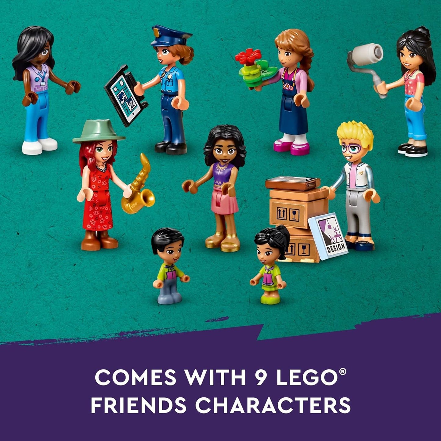 LEGO Friends Downtown Flower and Design Stores 41732 Building Set – 41732