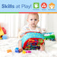 Melissa & Doug K's Kids Take-Along Shape Sorter A" 9-Block Sensory Toy – 9
