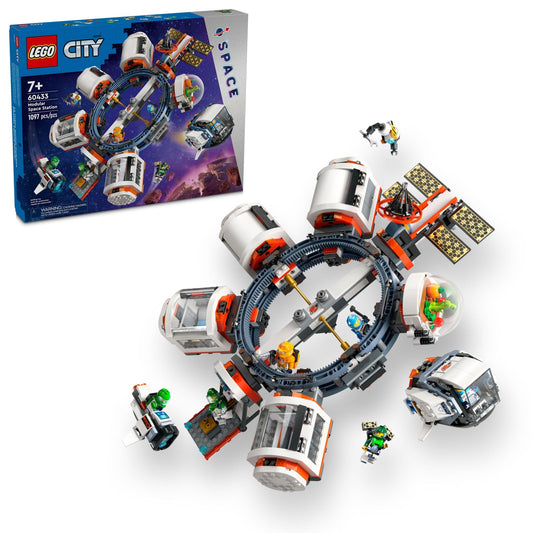 LEGO City Modular Space Station STEM Toy Modular Exploration Science Toy with 6 Astronaut