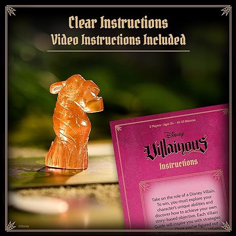 Ravensburger Disney Villainous Sugar and Spite Family Strategy Board and Card Game