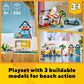 LEGO Creator 3-in-1 Beach Camper Van A" Transforms to Ice Cream Shop & Beach House (Set 31138) – 3