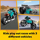 LEGO Creator 3-in-1 Vintage Motorcycle Set 31135 A" Build Classic Motorcycle Street Bike – 3