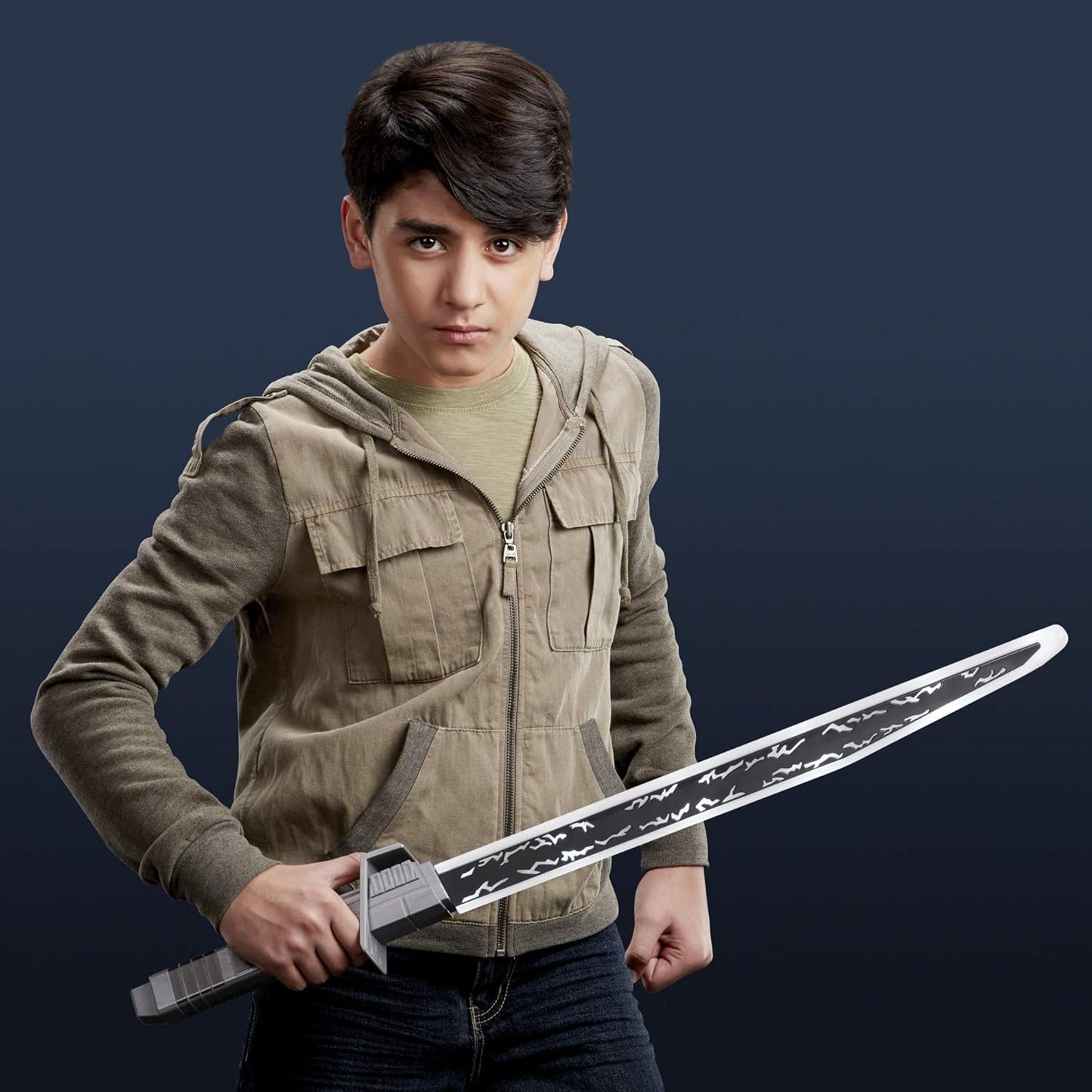 STAR WARS Mandalorian Darksaber Lightsaber Toy with Electronic Lights and Sounds The