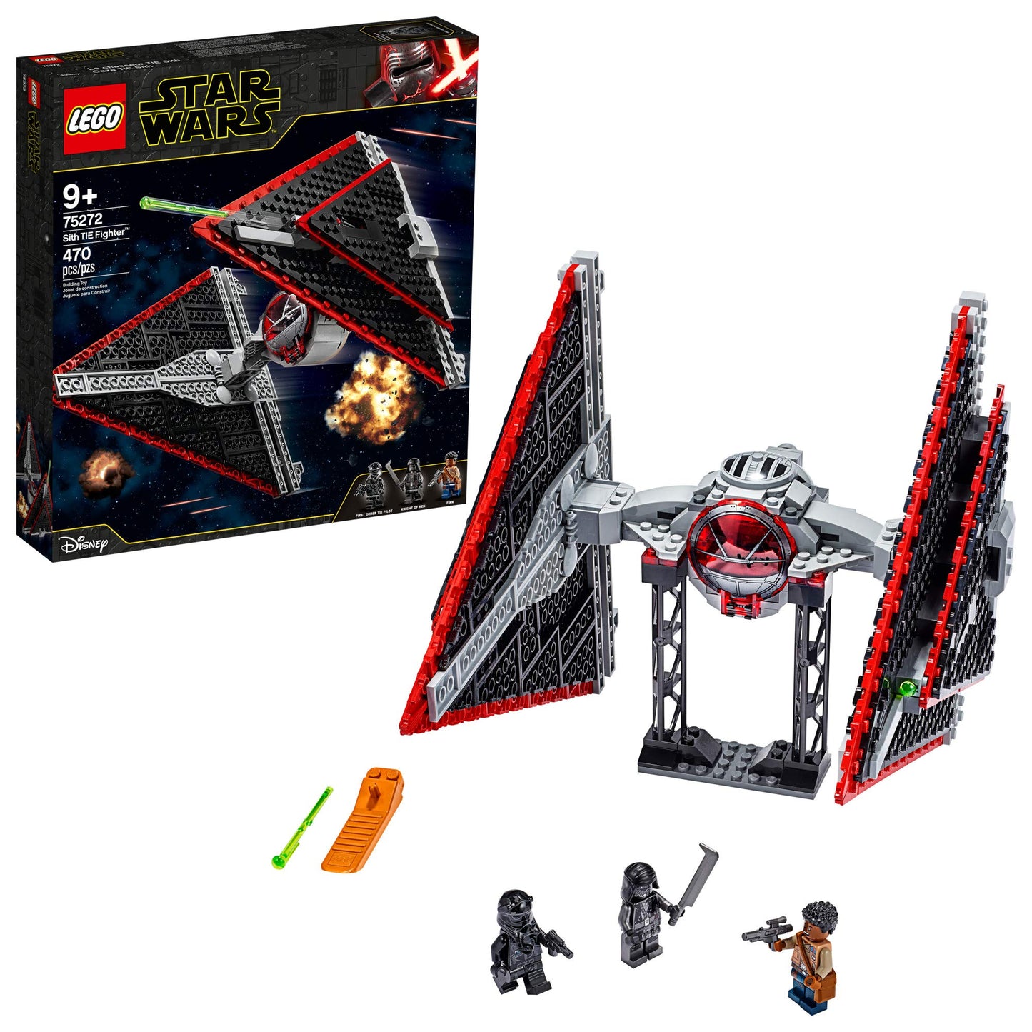 LEGO Star Wars Sith TIE Fighter 75272 Building Kit Cool Construction Toy for 470 Pieces