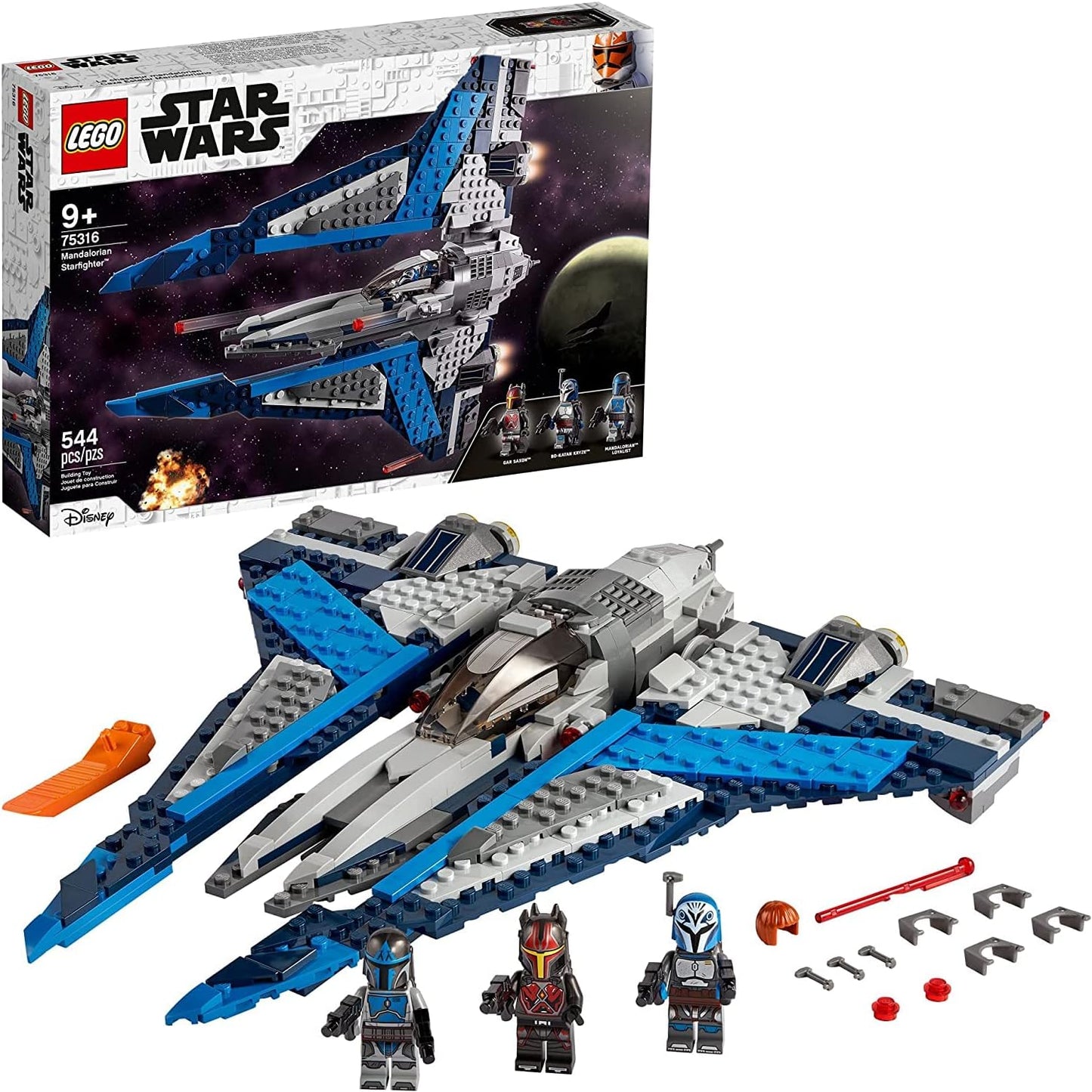 Star Wars LEGO  Mandalorian Starfighter 75316 Awesome Toy Building Kit (544 Pieces) – 75316