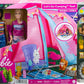 Barbie Dolls & 20 Accessories It Takes Two Camping Tent Playset with Brooklyn & Malibu Dolls & 2 Moving Animals – 20