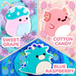 Squishmallows Original Squishmallows Premium Cloud Slime 3-Pack 9 Add Ins 8 oz. Fluffy