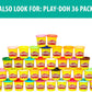 Play-Doh Play 'n Store Table A" 25+ Accessories 8 Cans of Assorted Colors – 25