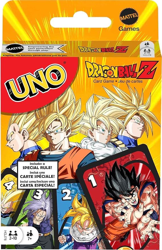 Mattel UNO Dragon Ball Z Card Game A" TV Show-Themed Deck & Special Rule for 2-10 Players – 2