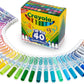 Crayola Ultra Clean Washable Markers A" 40-Count Set for Kids – 40