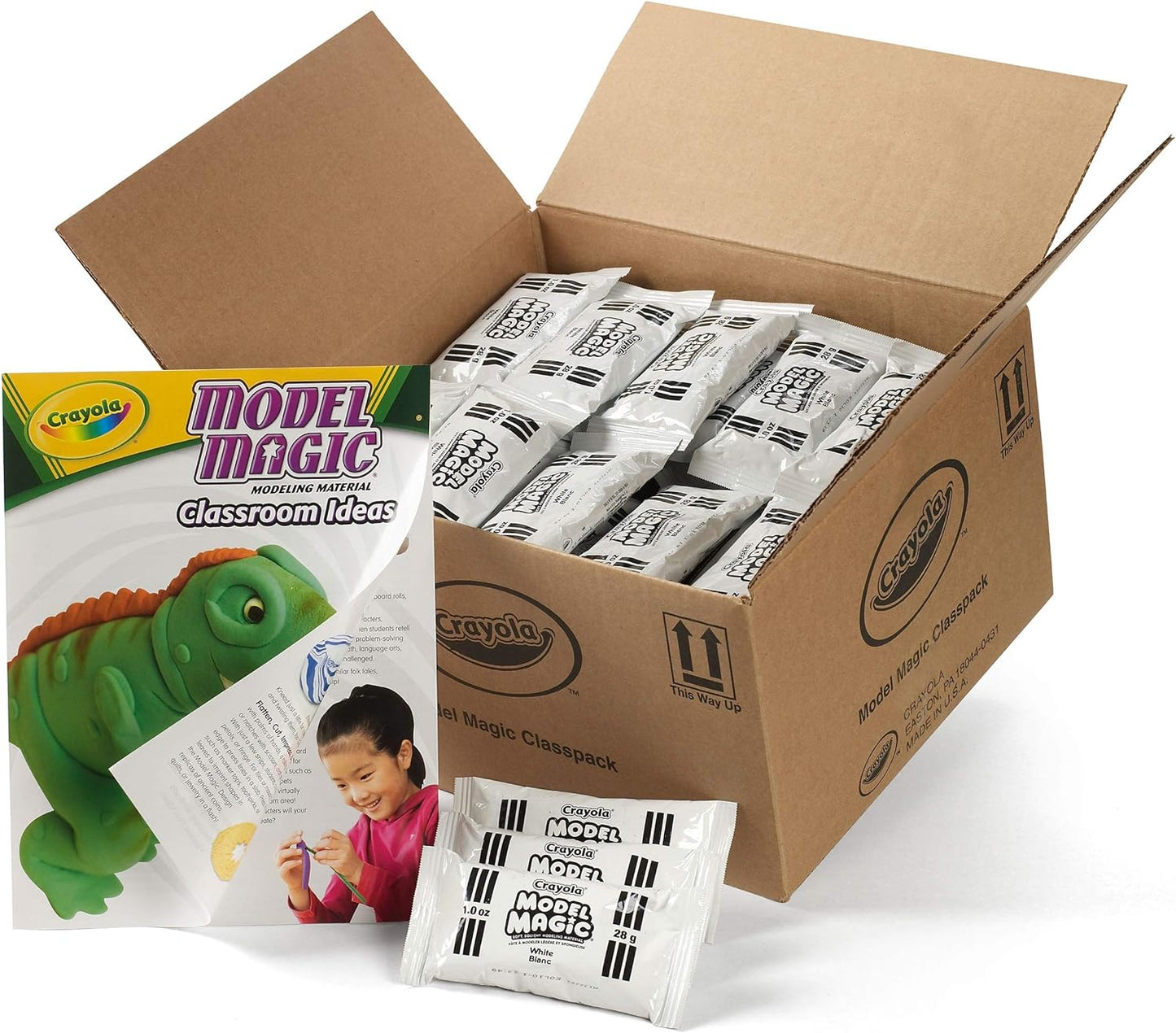 Crayola Model Magic A" White (75ct) 1oz Air-Dry Clay Packs – 75