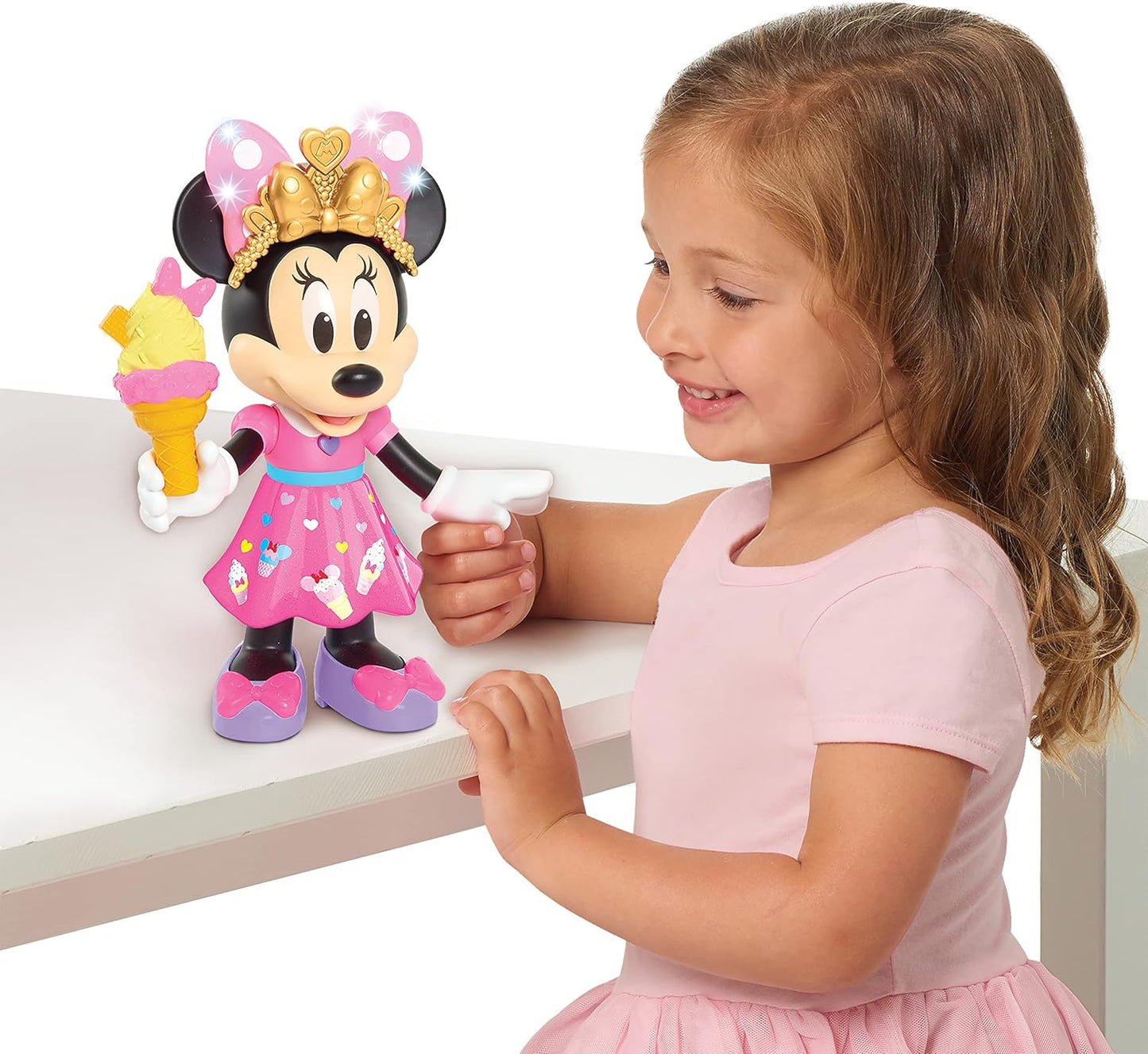 Disney Junior Minnie Mouse A" 10 inches Interactive Doll with Lights & Sounds – 10