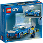 LEGO City Police Car Toy 60312 for Kids 5 Plus Years Old with Officer Minifigure Small Gift Idea Adventures Series Car Chase Building Set – 60312