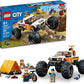 LEGO City 4x4 Off-Roader Adventures A" Camping Set with Monster Truck Working Suspension & Mountain Bikes – 4