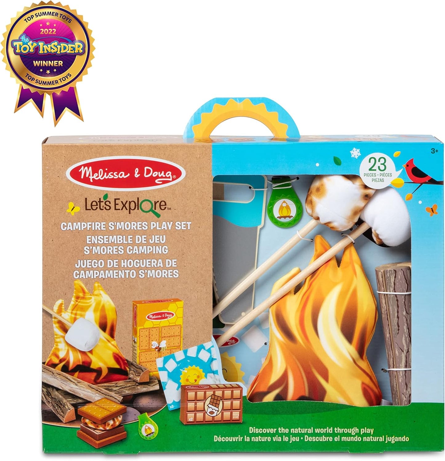 Melissa & Doug Let's Explore Campfire S'Mores Play Set Play Campfire Sets For Kids Ages 3+ – 3