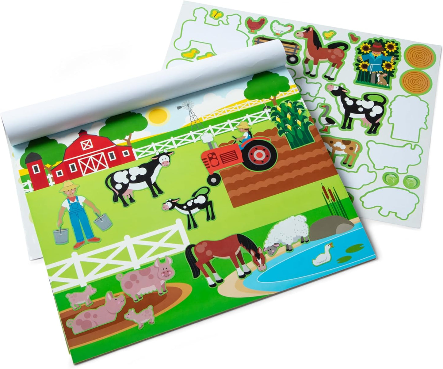 Melissa & Doug Reusable Sticker Pad: Habitats A" 150+ Stickers FSC Certified – 150