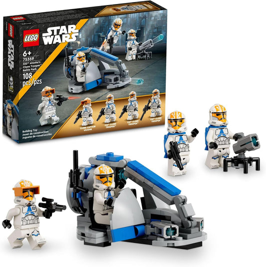 LEGO Star Wars 332nd Ahsoka's Clone Trooper Battle Pack 75359 Building Toy Set with 4