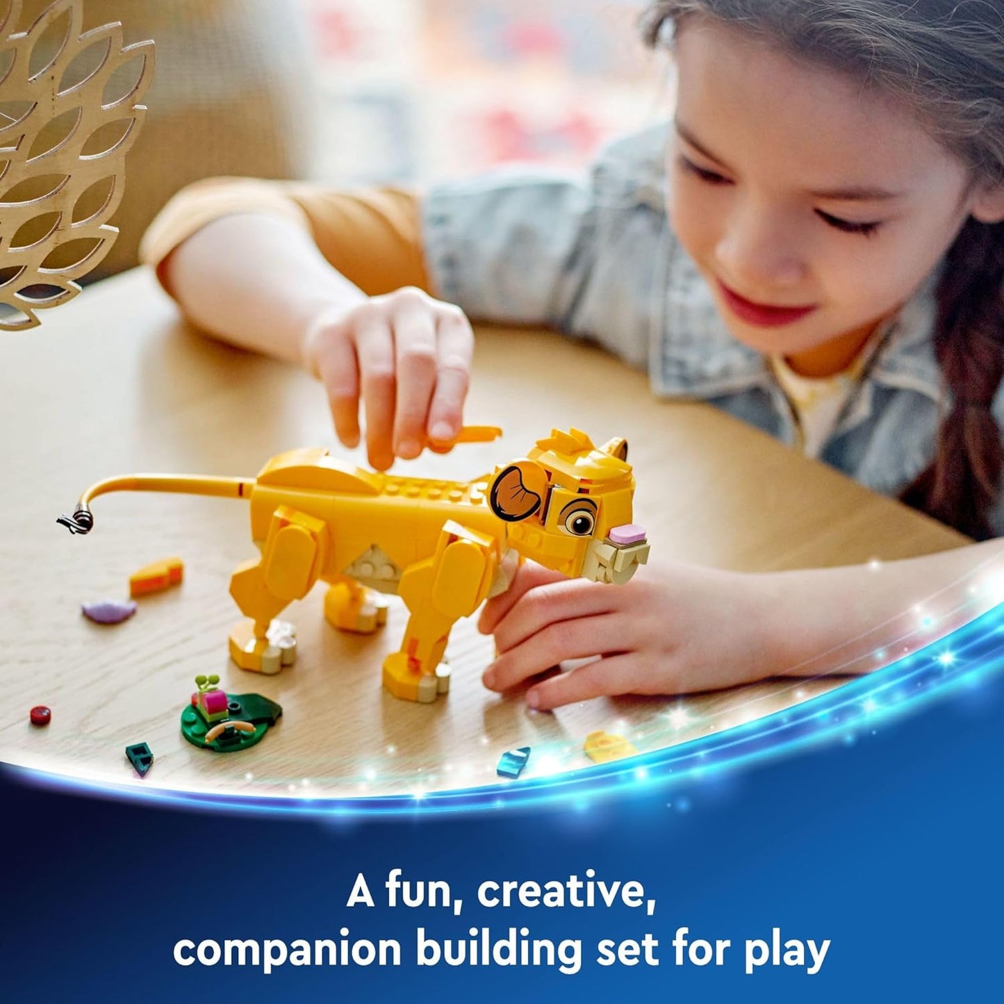 LEGO Disney Simba The Lion King Cub Buildable Disney Toy for Disney Collection Lion King Movie Toy Simba Toy Construction Playset