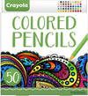 Crayola Colored Pencils For Adults 50ct Colored Pencil Set for Adult Coloring Coloring