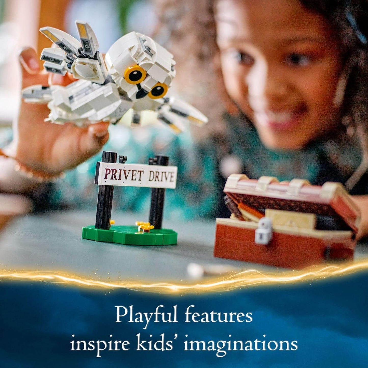 LEGO Harry Potter Hedwig at 4 Privet Drive Buildable Fantasy Toy with a Harry Potter Owl