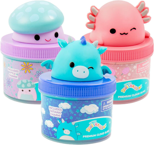 Squishmallows Original Squishmallows Premium Cloud Slime 3-Pack 9 Add Ins 8 oz. Fluffy