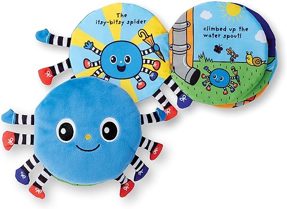 Melissa & Doug Melissa Doug K's Itsy-Bitsy Spider 8-Page Soft Activity Book for Babies