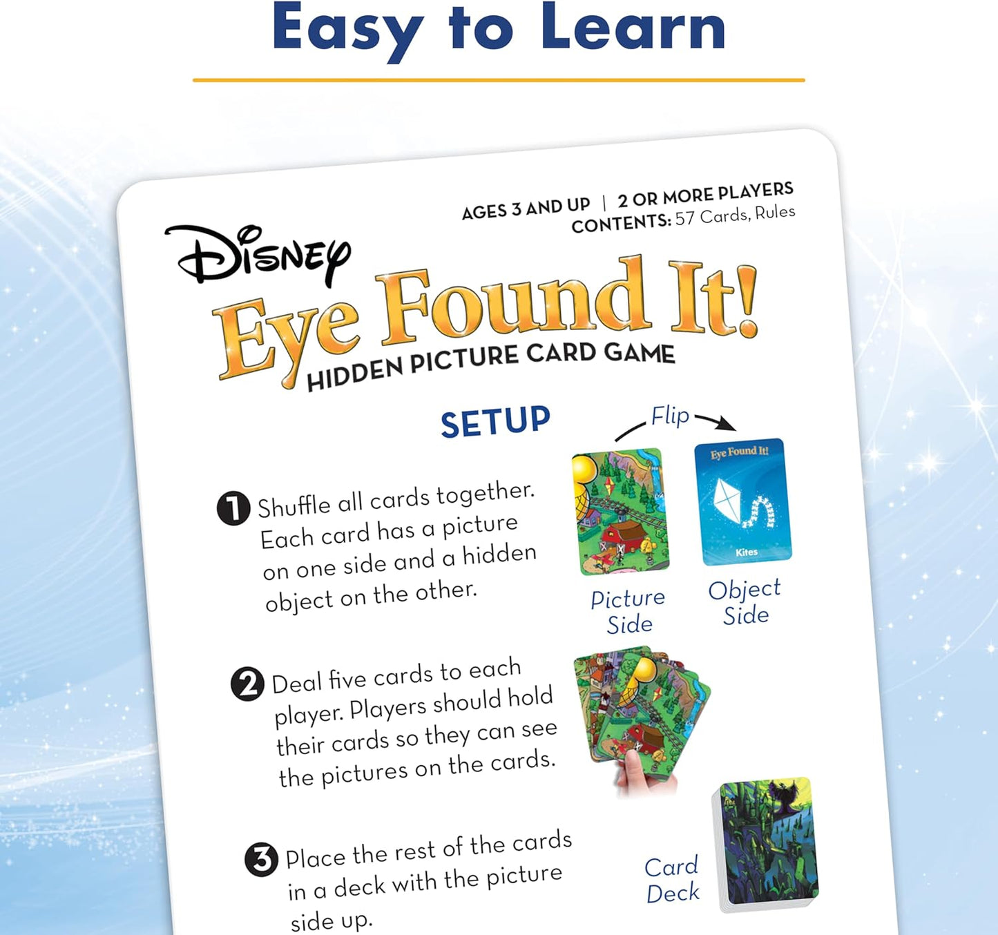 Ravensburger World of Disney Eye Found It Card Game