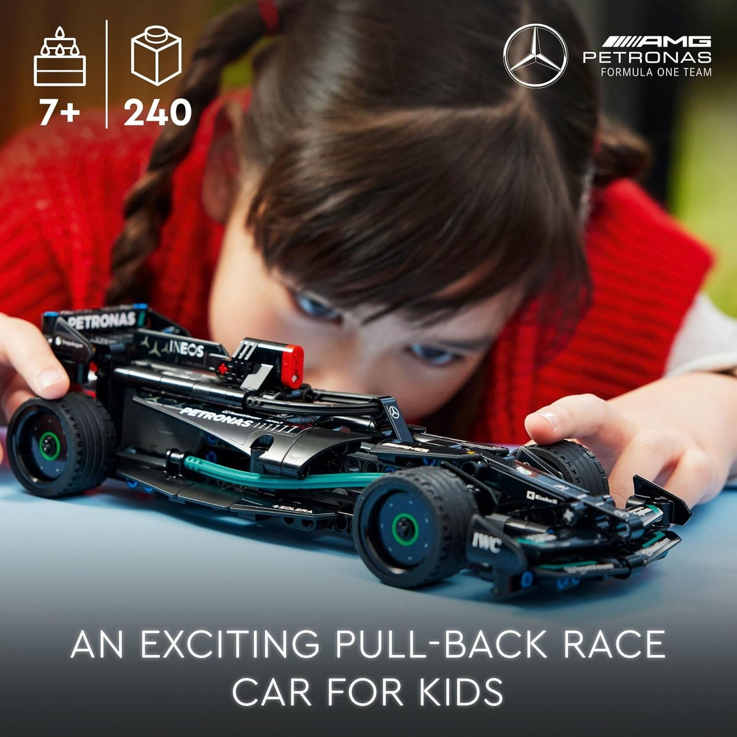 LEGO Technic Mercedes-AMG F1 W14 E Performance Pull-Back Car Toy Vehicle Building Set
