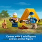 LEGO City 4x4 Off-Roader Adventures A" Camping Set with Monster Truck Working Suspension & Mountain Bikes – 4