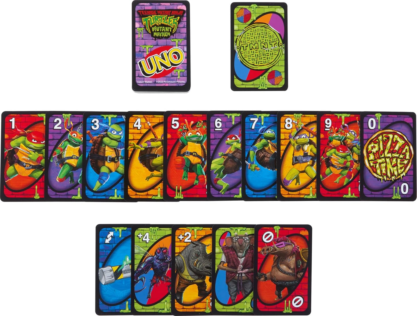 Mattel Games Mattel UNO Teenage Mutant Ninja Turtles Mutant Mayhem Card Game