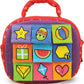 Melissa & Doug K's Kids Take-Along Shape Sorter A" 9-Block Sensory Toy – 9
