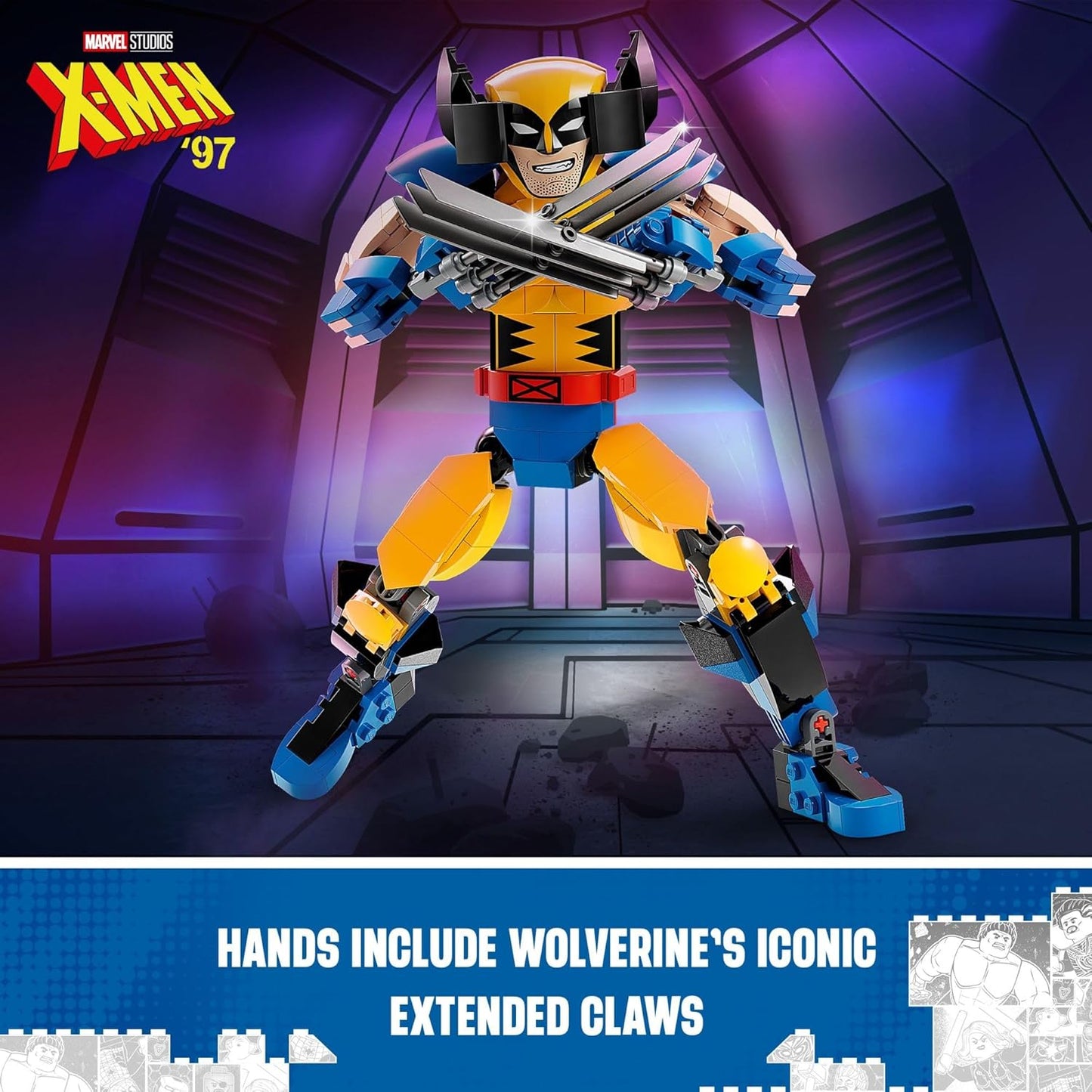 LEGO Marvel Wolverine Construction Figure 76257 Buildable Marvel Action Figure Fully