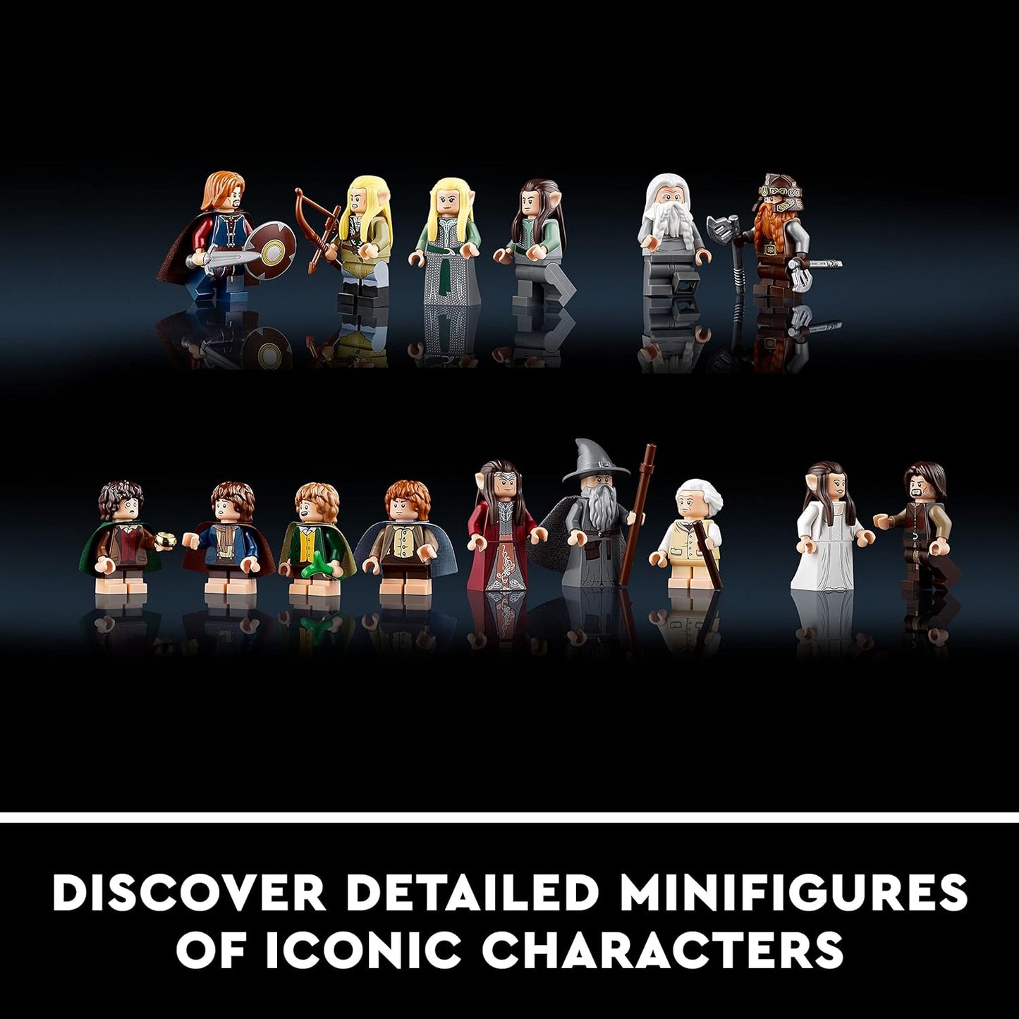 LEGO Icons The Lord of The Rings Rivendell Building Model Kit Construct and Display a