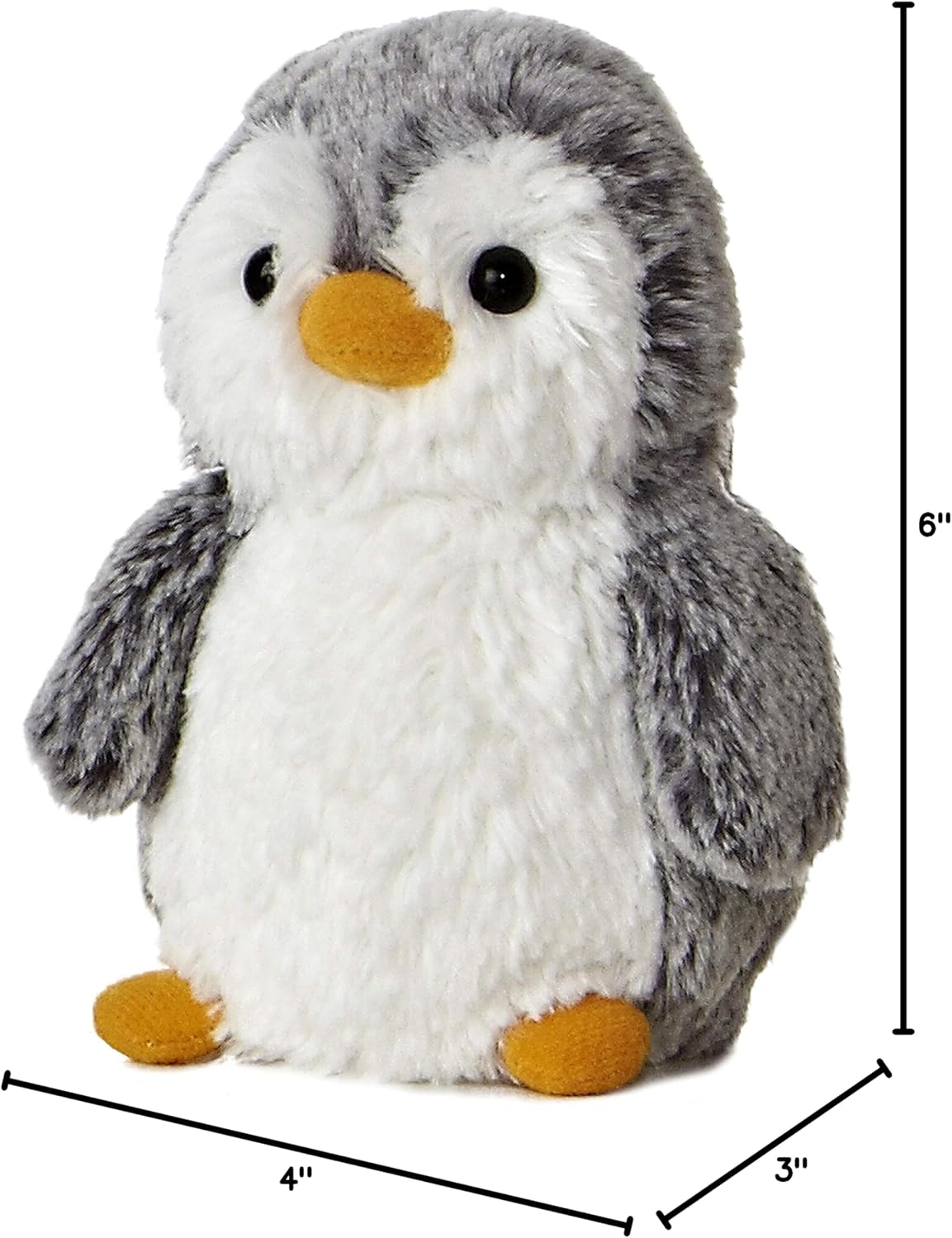 Aurora Playful Pompom Penguina Mini Stuffed Animal - Vibrant Companions - Endless Fun -