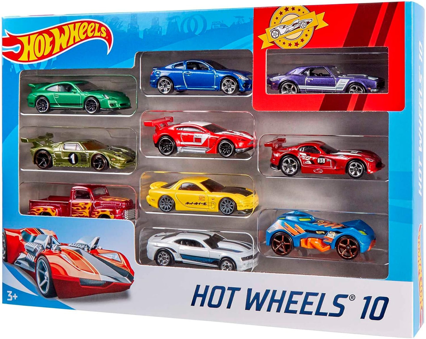 Hot Wheels Toy Cars Trucks 10-Pack Set of 10 164 Scale Vehicle