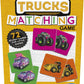 Hasbro Gaming Trucks Matching Game Preschool for Boys Girls Memory Card Game
