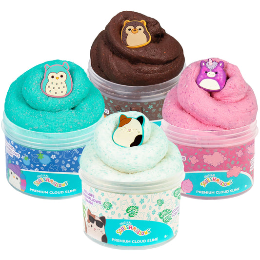 Squishmallows Original Squishmallows Premium Scented Slime 4-Pack 8 oz. Fluffy 4 Scented