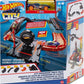 Hot Wheels Toy Car Track Set Pack 10 Track-Building Parts with City Square Bridge & 1:64 Scale Vehicle Connects to Other Tracks – 10