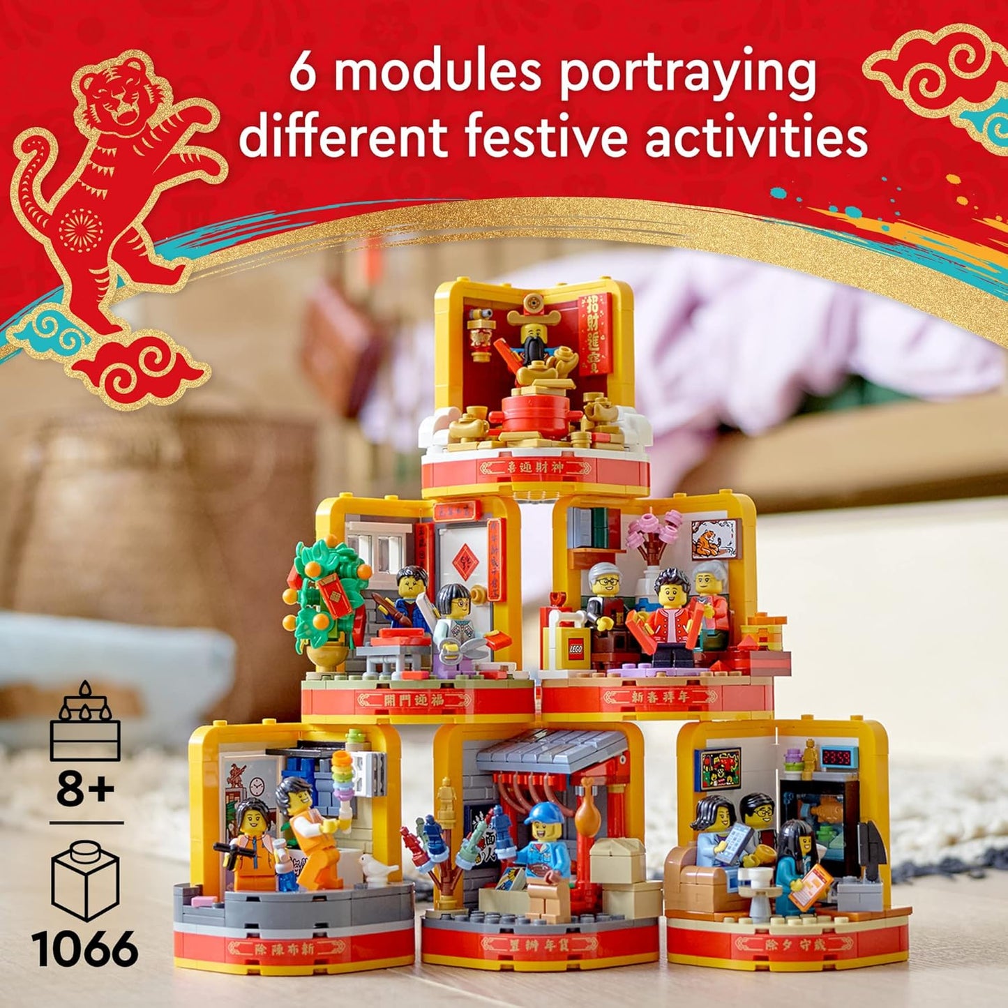 LEGO Lunar New Year Traditions 80108 Building Kit (1066 Pieces) – 80108